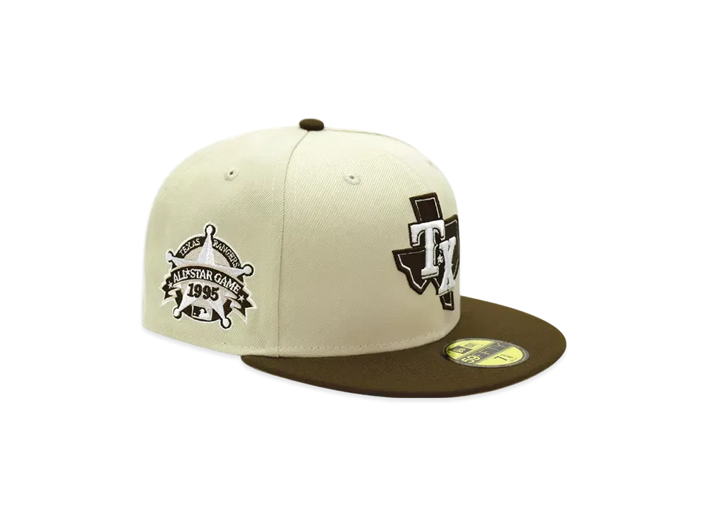 NEW ERA x THE CAP 'JAVA MILL' 59Fifty Texas Rangers "Stone/Burntwood"