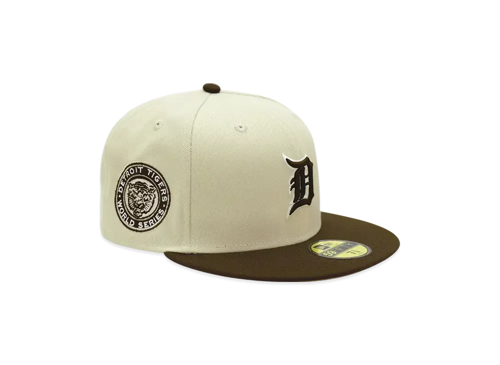 NEW ERA x THE CAP 'JAVA MILL' 59Fifty Detroit Tigers "Stone/Burntwood"