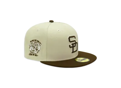 NEW ERA x THE CAP 'JAVA MILL' 59Fifty San Diego Padres "Stone/Burntwood"