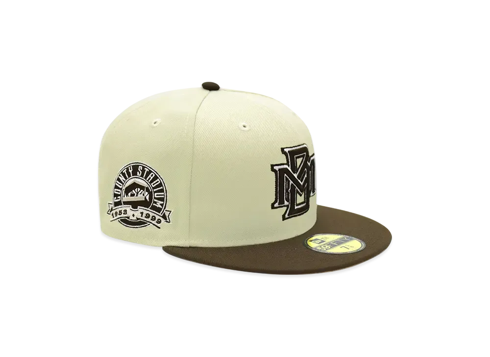 NEW ERA x THE CAP 'JAVA MILL' 59Fifty Milwaukee Brewers "Stone/Burntwood"