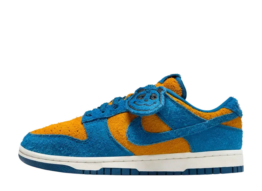Nike Women's Dunk Low SE "Fur Panda/Bright Blue/University Gold"