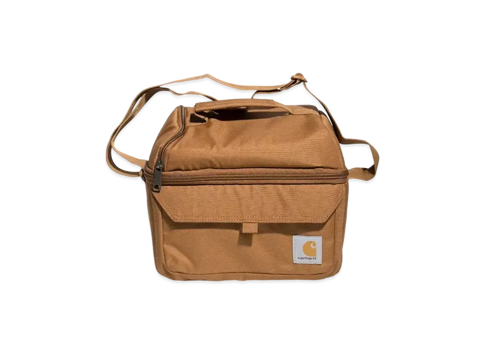 Carhartt WIP Insulated 12 Can 2 Compartment Lunch Cooler "Brown"