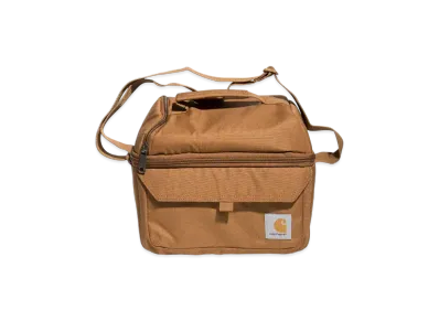 Carhartt WIP Insulated 12 Can 2 Compartment Lunch Cooler "Brown"