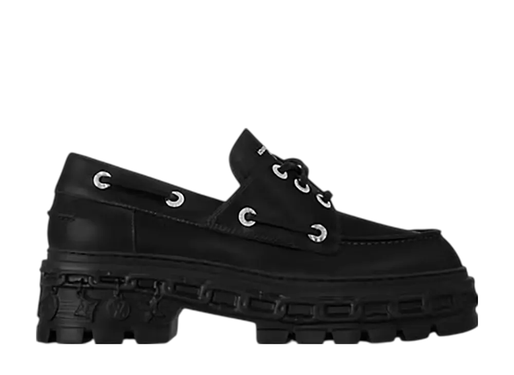 ルイヴィトン ウィメンズ LV レコード ローファー "ノワール"