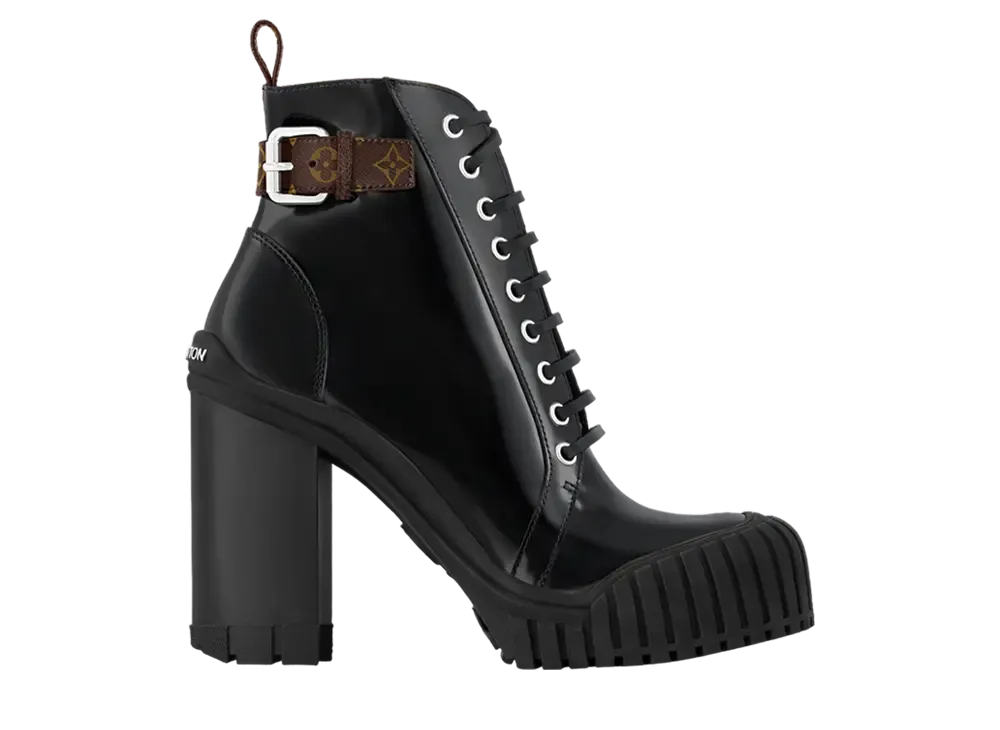 ルイヴィトン ウィメンズ ルビー アンクルブーツ "ノワール"