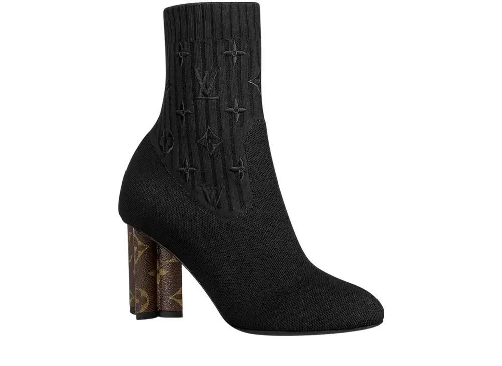 ルイヴィトン ウィメンズ シルエット アンクルブーツ "ブラック"