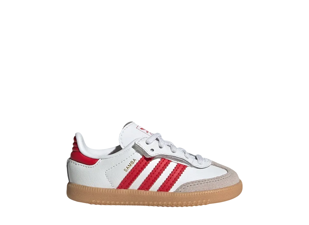 adidas TD Samba OG Comfort Closure Elastic Lace "Cloud White/Better Scarlet/Gum"