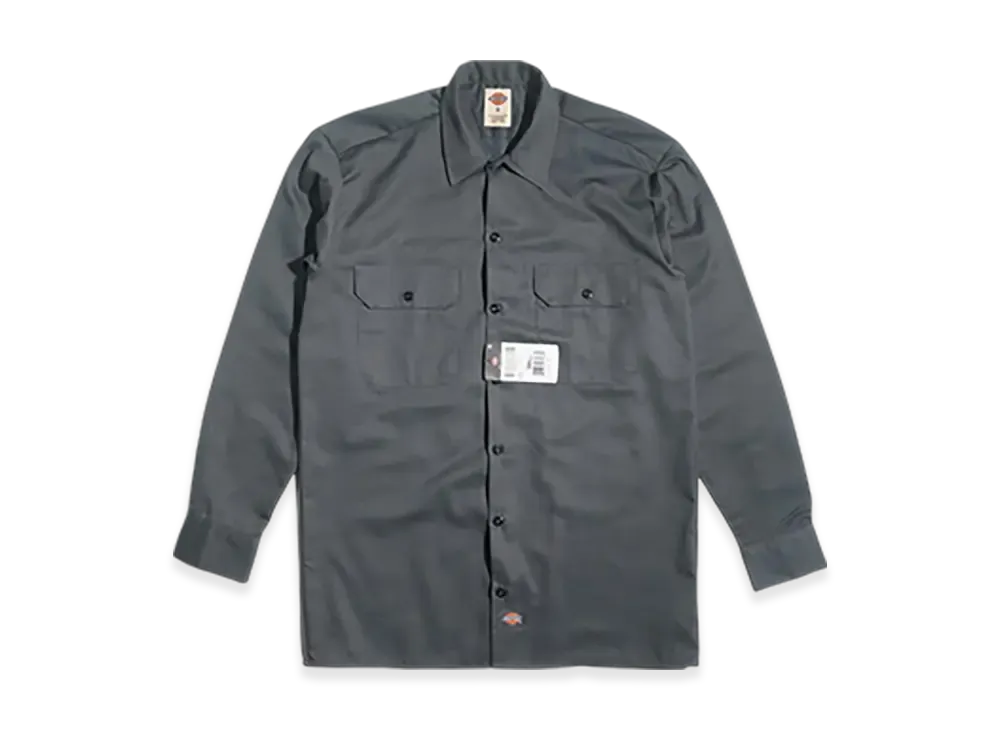 Dickies 574 Long Sleeve Work Shirt "Charcoal"