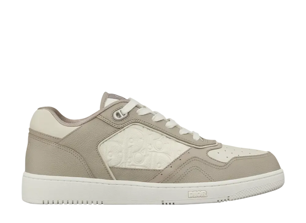 Dior B27 Uptown Low Top Sneaker Grained Calfskin & Dior Gravity Leather "Beige/White"