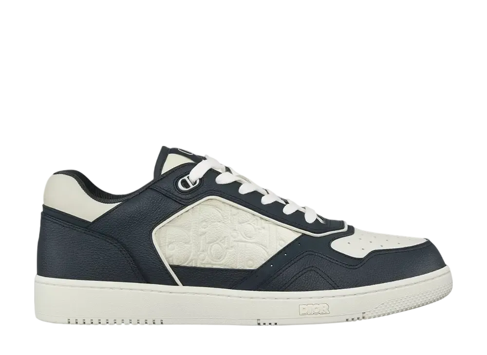 Dior B27 Uptown Low Top Sneaker Grained Calfskin & Dior Gravity Leather "Navy Blue/White"