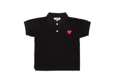 COMME des GARCONS PLAY Kids Polo Shirt "Black"