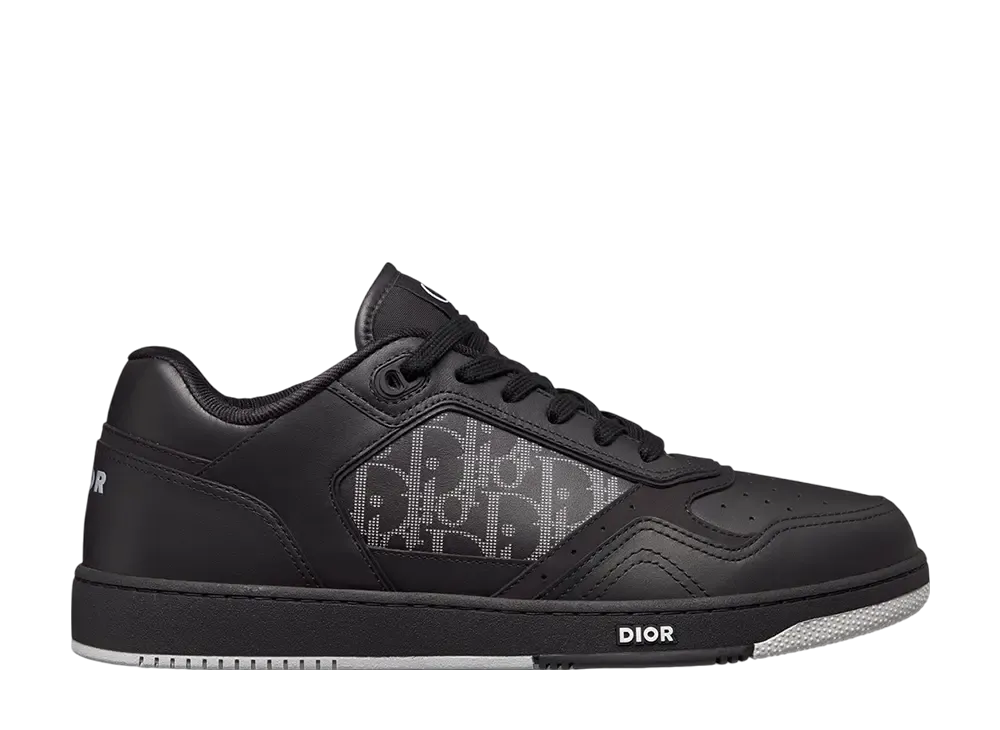 Dior B27 Uptown Low Top Sneaker Smooth Calfskin Suede Dior Oblique Galaxy Leather "Black"