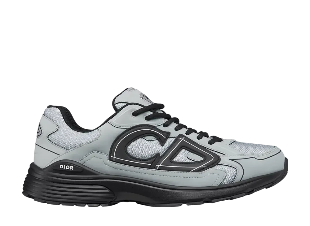 【25SS新作】DIOR B30 カウントダウンスニーカー 黒 メンズ Dior B30 Countdown Sneaker Technical Mesh & Technical Fabric