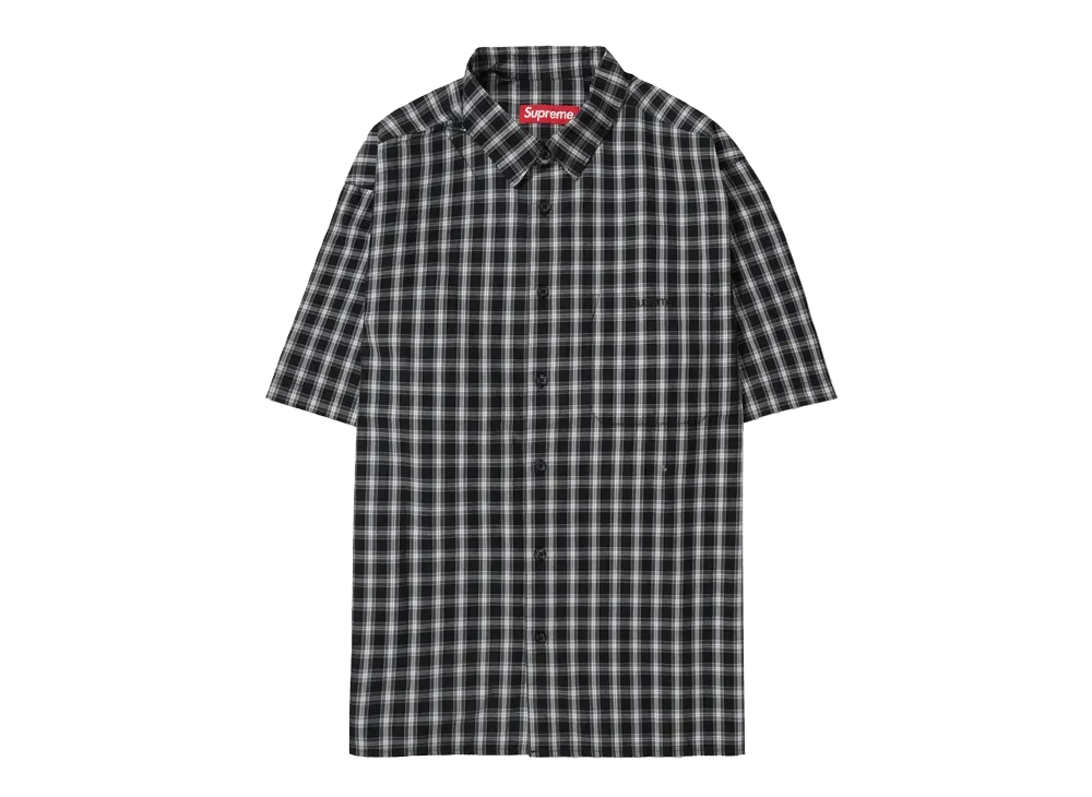Supreme Mini Plaid S/S Shirt "Black"