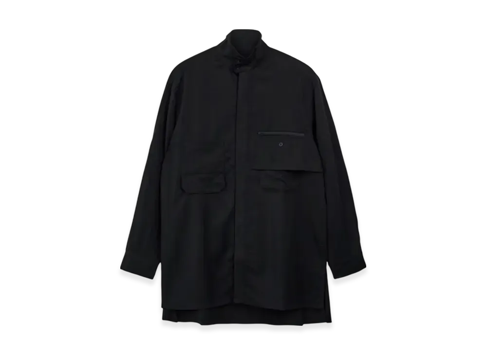 Y-3 Washed Twill Overshirt "Black"