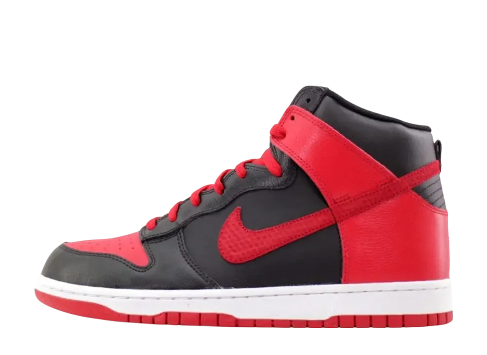 ナイキ ダンク ハイ "ブラック/スポーツレッド/ホワイト"
