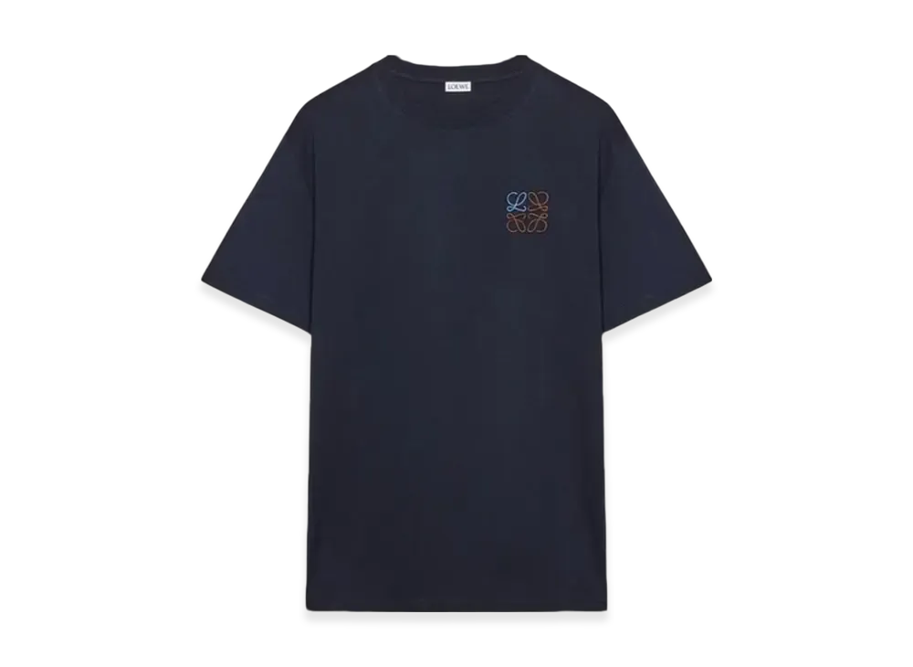 LOEWE Regular Fit T-Shirt in Cotton "Blue"