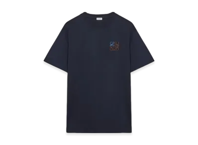 LOEWE Regular Fit T-Shirt in Cotton "Blue"
