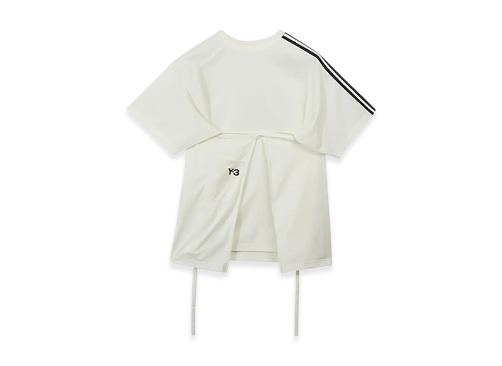 Y-3 Closure Shoulder Short Sleeve T-Shirt "White"