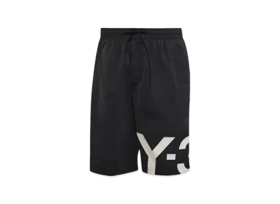 Y-3 Large Logo Swim Shorts "Black/White"
