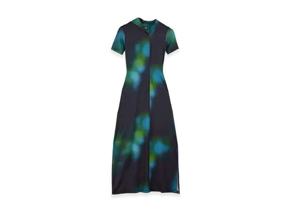 Y-3 Fitted AOP Closure Dress "Multicolor"