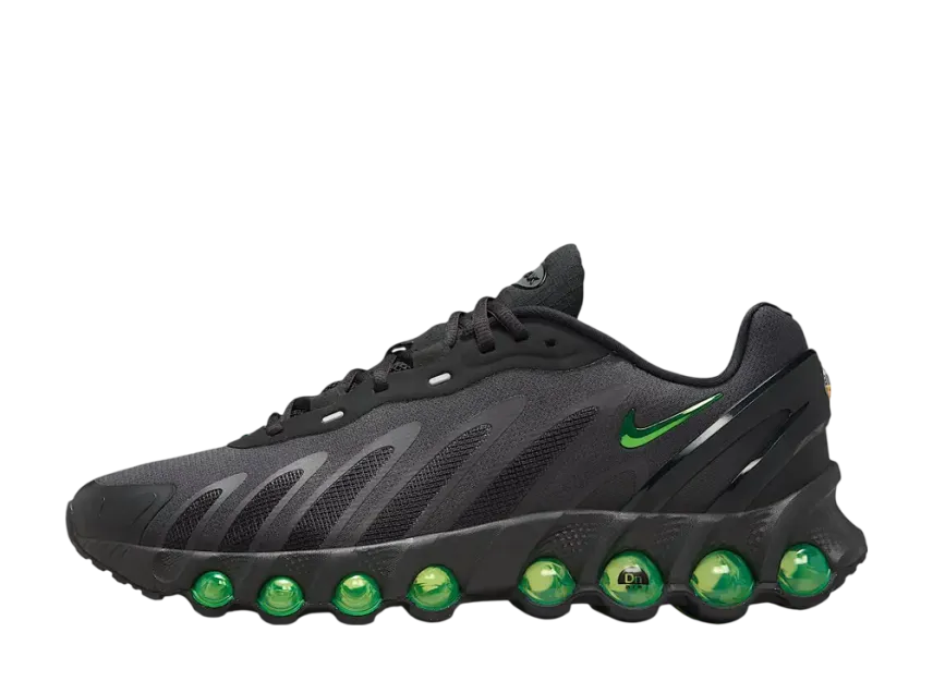 ナイキ エアマックスDN8 "ブラック/ダークスモークグレー/ブラック/グリーンストライク"