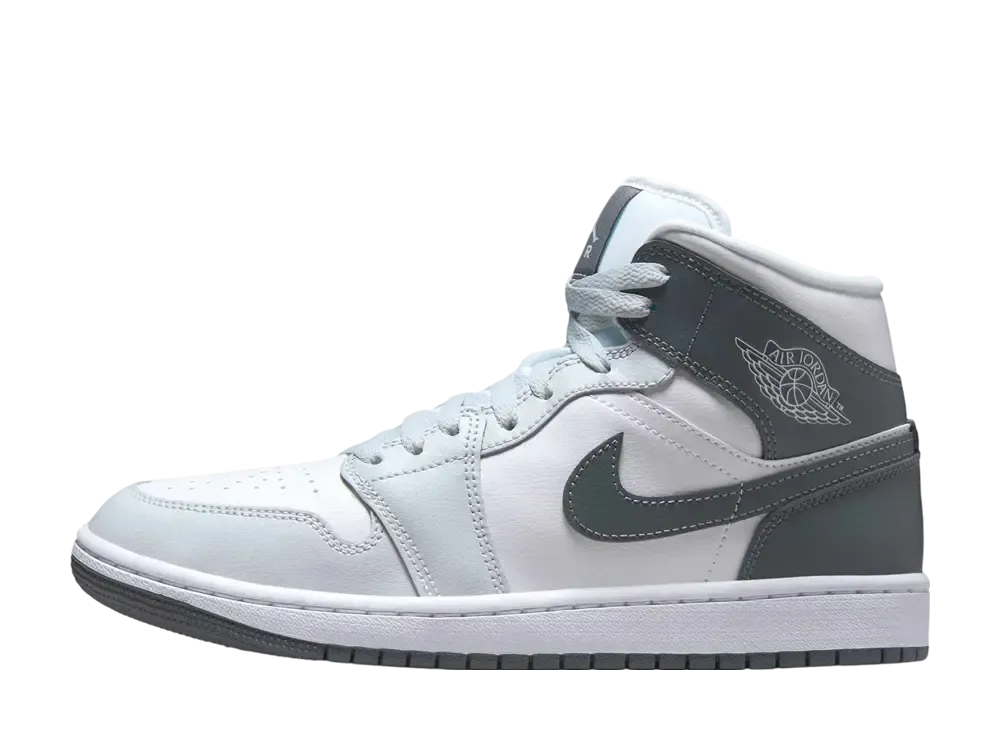 ナイキ ウィメンズ エアジョーダン1 ミッド "ホワイトスモークグレー"