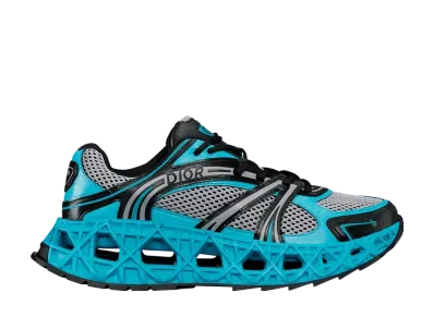 Dior B35 NXXT Sneaker Technical Fabric & Technical Mesh "Neon Blue/Black"