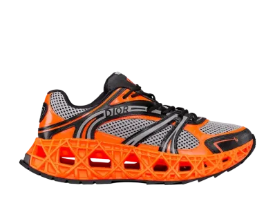 Dior B35 NXXT Sneaker Technical Fabric & Technical Mesh "Neon Orange/Black"