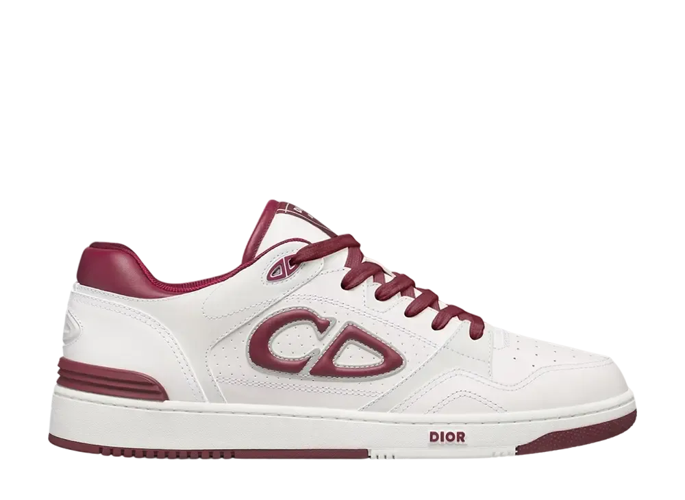 Dior B57 Dribble Low Top Sneaker Smooth Calfskin & Suede "White/Red"