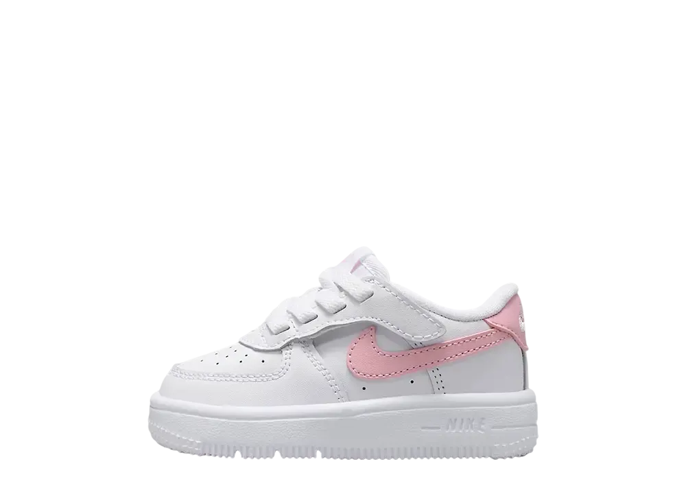 ナイキ TD フォース1 ロー イージーオン "ホワイト/ミディアムソフトピンク" (キッズ)