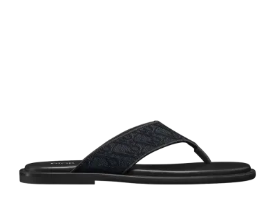 Dior Alias Beach Sandal Dior Oblique Jacquard "Black"