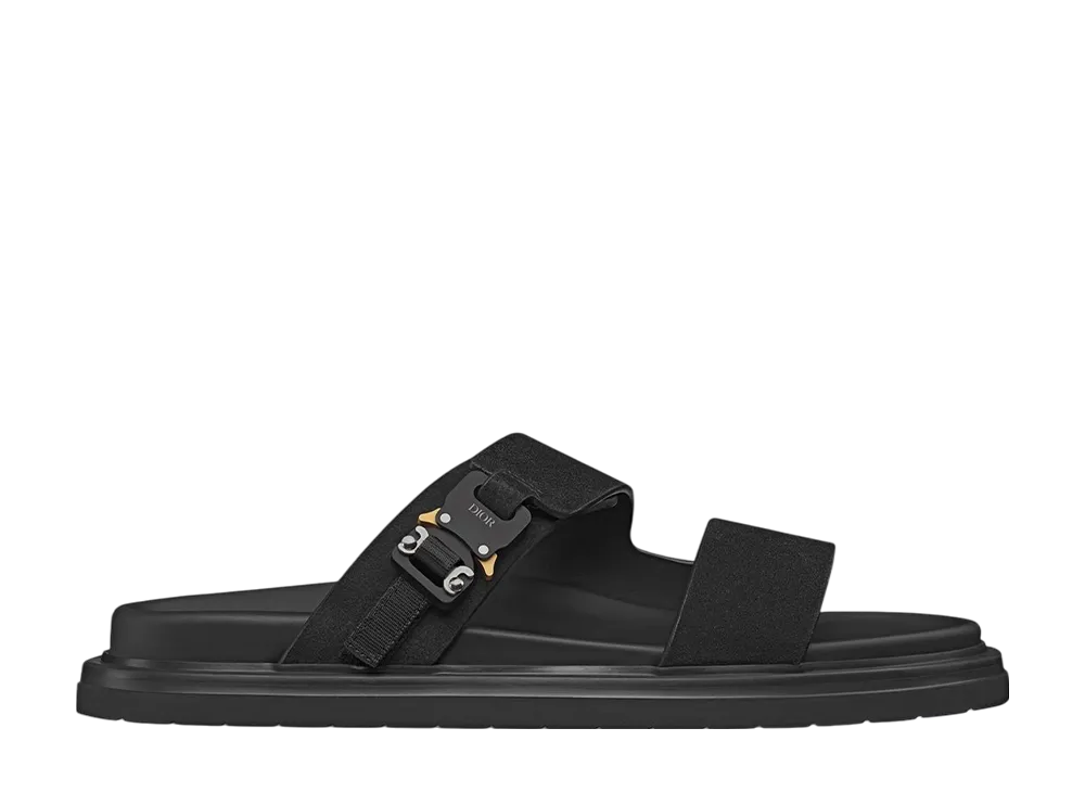 ディオール アクア サンダル スウェード "ブラック"
