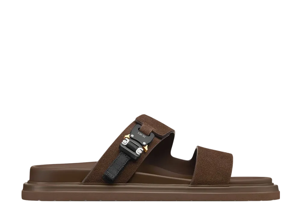 ディオール アクア サンダル スウェード "ディープブラウン"