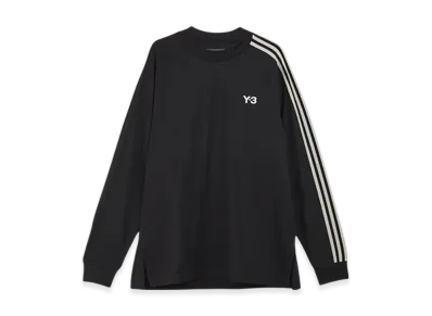 Y-3 3-Stripes LS T-Shirt "Black/White"