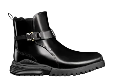 Dior Combat Jodhpur Boots Polished Calfskin "Black"