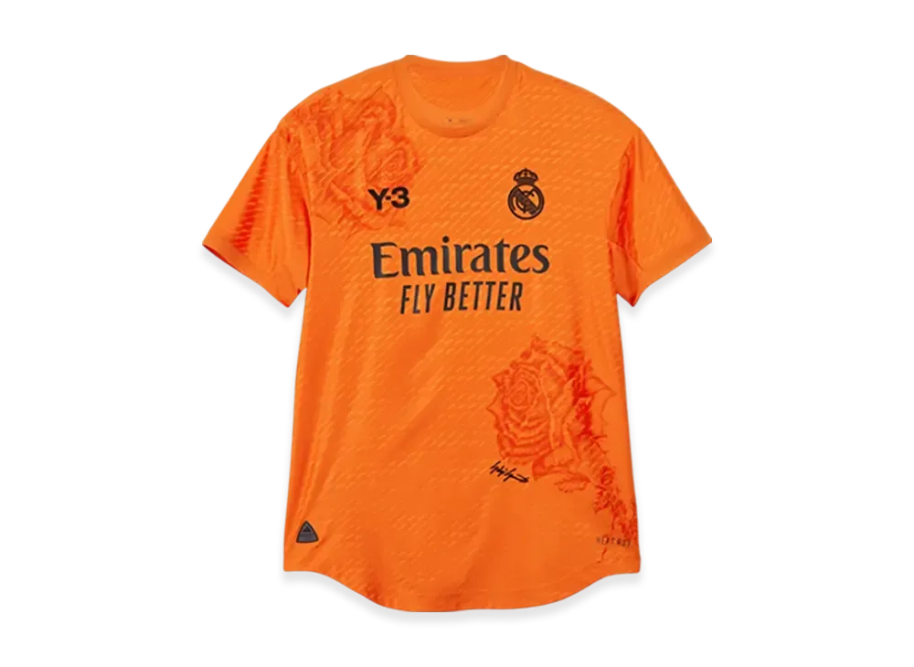 Y-3 x Real Madrid 2023/24 4th Authentic Jersey (Non Marking Ver.) "Orange"