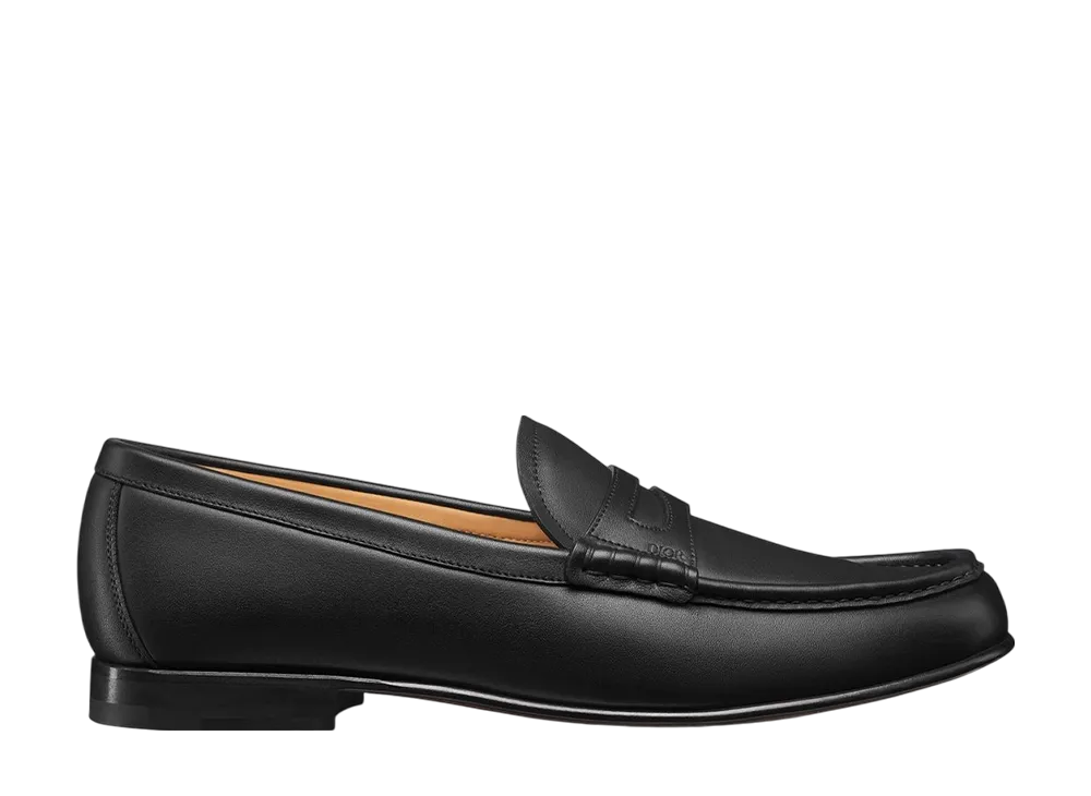 ディオール グランヴィル フレックス ローファー スムースカーフスキン "ブラック"