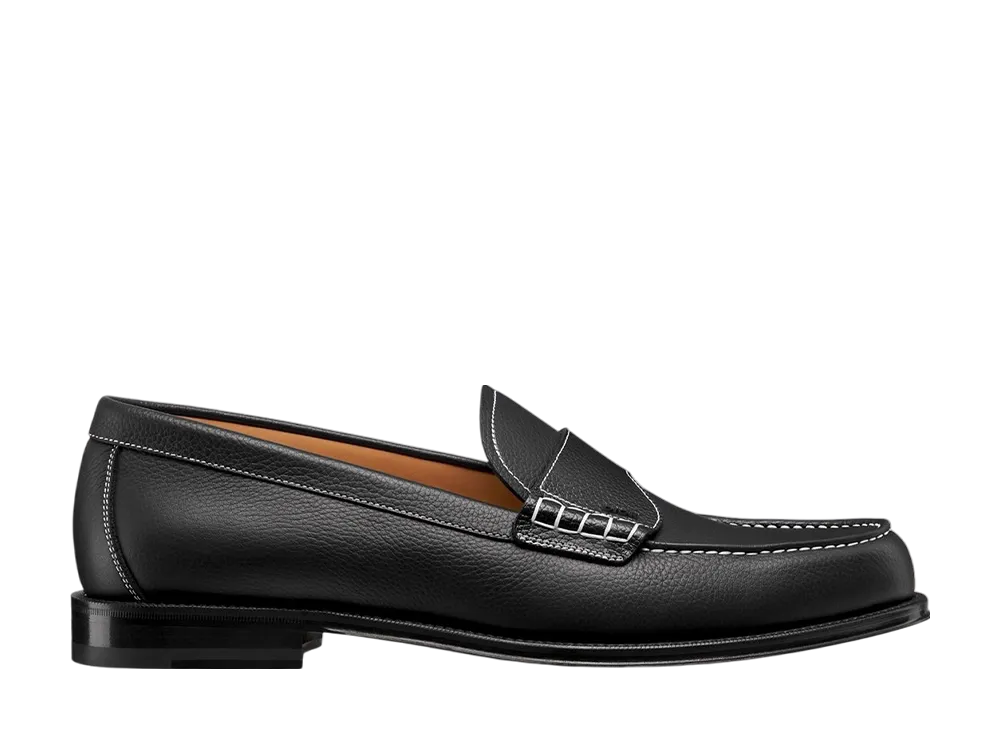 ディオール グランヴィル ローファー グレインドカーフスキン "ブラック"