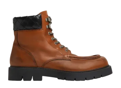 Bottega Veneta Haddock Lace Up Ankle Boot "Light Wood"