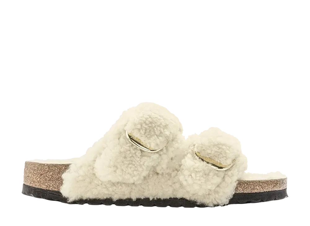 BIRKENSTOCK Women's Arizona Big Buckle "Teddy Eggshell"