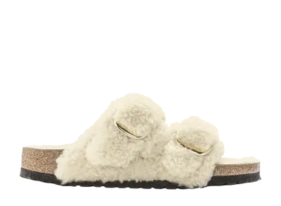 BIRKENSTOCK Women's Arizona Big Buckle "Teddy Eggshell"