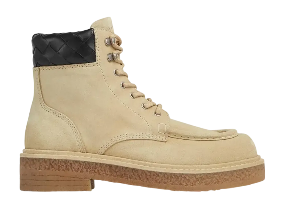 ボッテガヴェネタ ハドック レースアップ アンクルブーツ "サターン/ブラック"