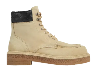 Bottega Veneta Haddock Lace Up Ankle Boot "Saturn/Black"