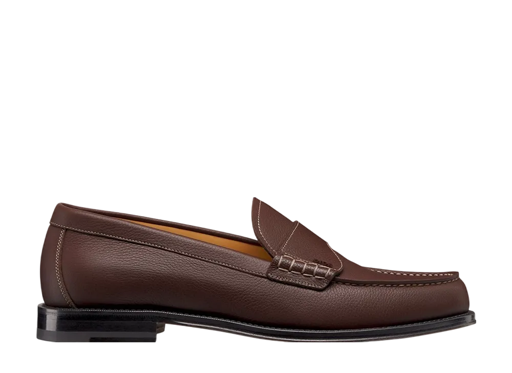 ディオール グランヴィル ローファー グレインドカーフスキン "ブラウン"