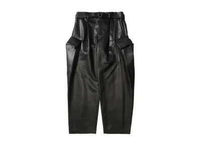 sacai Faux Leather Pants "Black"