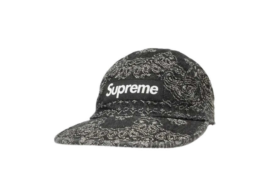 Supreme Bandana Jacquard Denim Camp Cap Supreme Bandana Jacquard Denim Camp Cap