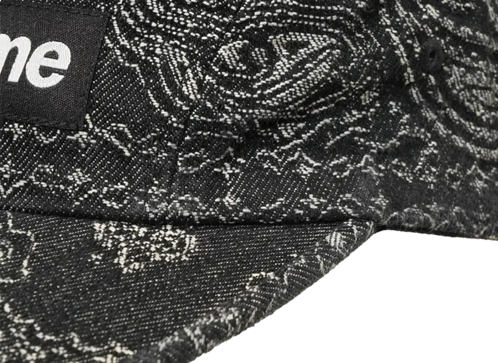 Supreme Bandana Jacquard Denim Camp Cap Supreme Bandana Jacquard Denim Camp Cap