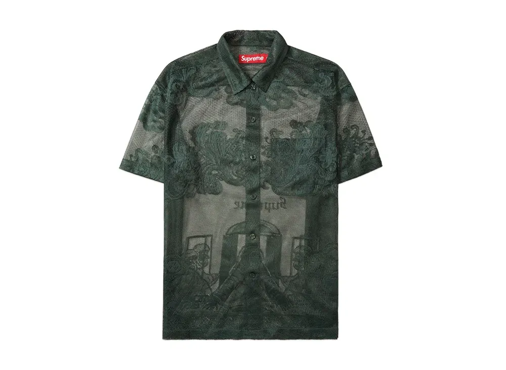 Supreme Last Supper Lace S/S Shirt "Dark Green"
