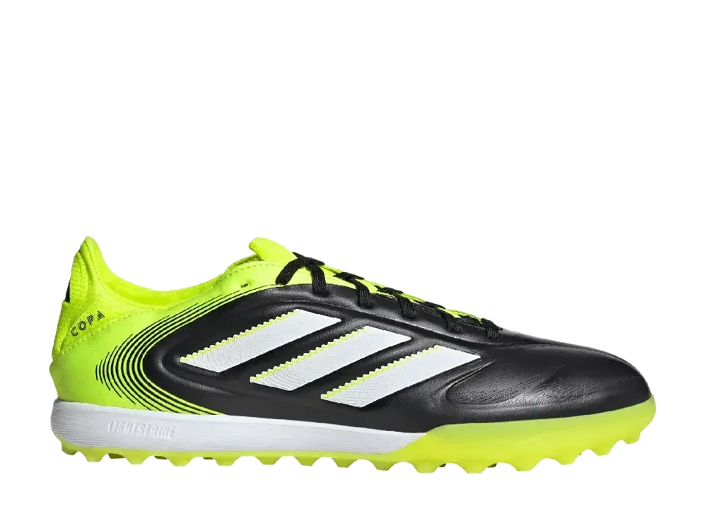 アディダス コパ ピュア3 プロ ターフ "コアブラック/クラウドホワイト/ルシッドレモン"
